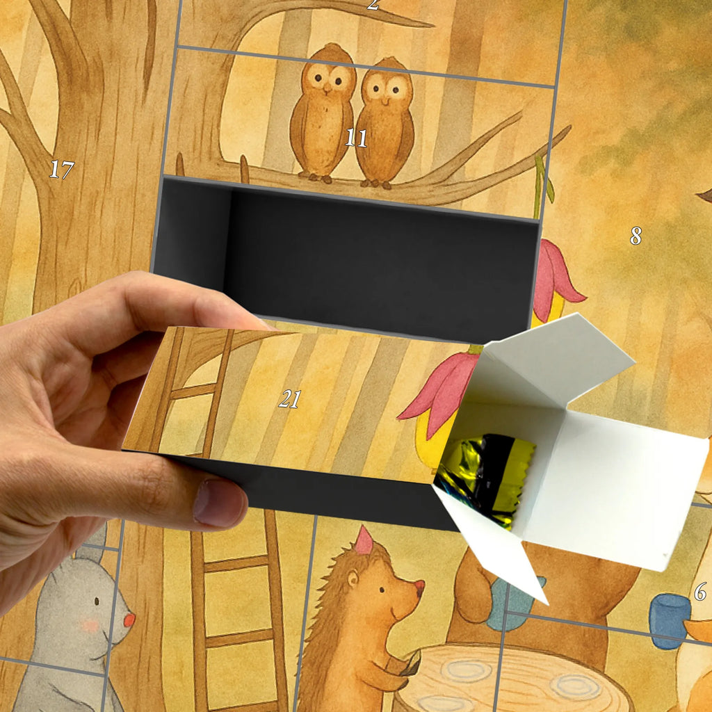Personalisierter Befüllbarer Adventskalender Waldtiere Picknick Design Befüllbarer Adventskalender, Adventskalender Zum Selbst Befüllen, Lustige Sprüche, Tiere, Tiermotive, Gute Laune, Igel, Wald, Waldtiere, Fuchs, Maus, Eichhörnchen, Picknick, Hase