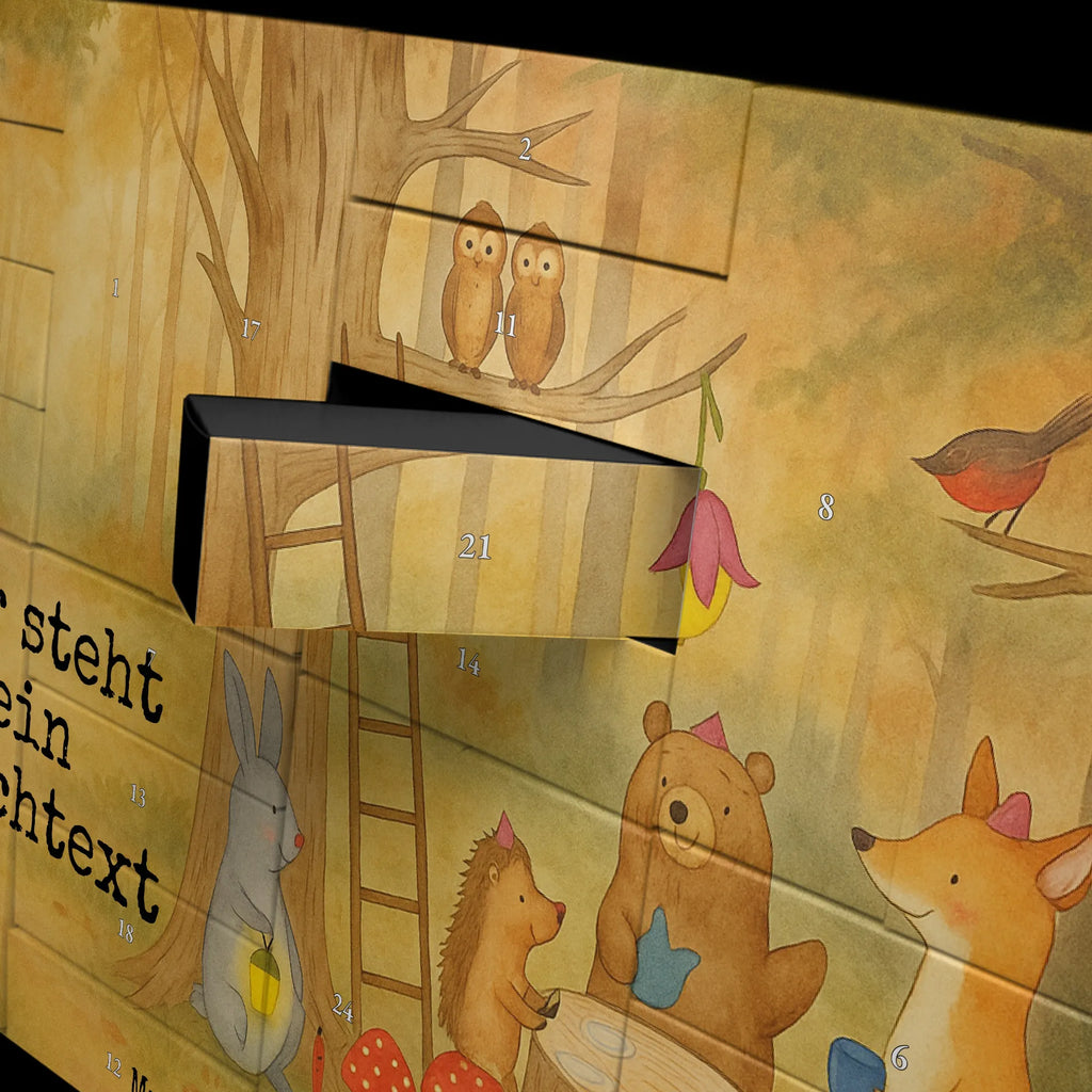 Personalisierter Befüllbarer Adventskalender Waldtiere Picknick Design Befüllbarer Adventskalender, Adventskalender Zum Selbst Befüllen, Lustige Sprüche, Tiere, Tiermotive, Gute Laune, Igel, Wald, Waldtiere, Fuchs, Maus, Eichhörnchen, Picknick, Hase