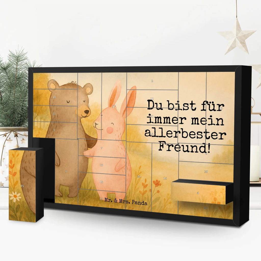 Fillable advent calendar bear and rabbit Embrace Design Loving, Two, Together, Marriage, Proposal of marriage, Love gift, gift for her, gift for him, anniversary gift, friends, rabbit, best friend
