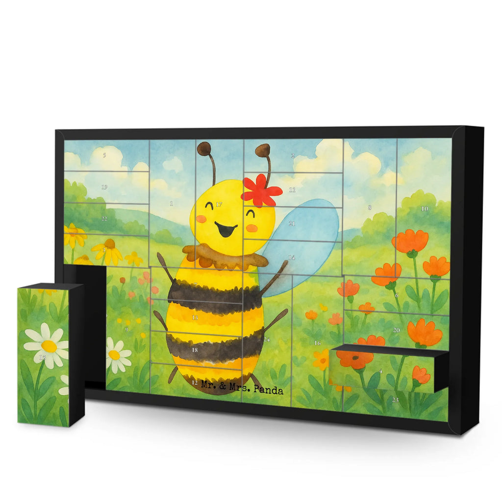 Fillable advent calendar bee happy Design wasp, bumblebee