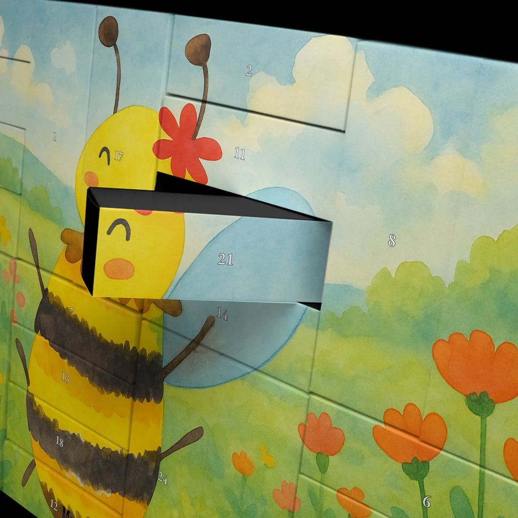 Fillable advent calendar bee happy Design wasp, bumblebee