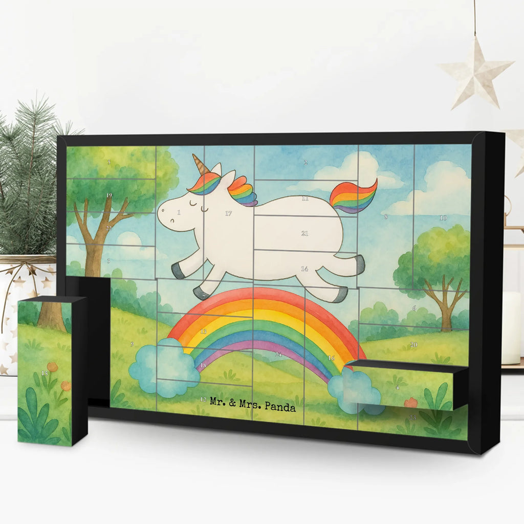 Fillable advent calendar unicorn rainbow Design birthday present, unicorn car, unicorn highway, unicornpower, expressway, unicorn love, rainbow, gift
