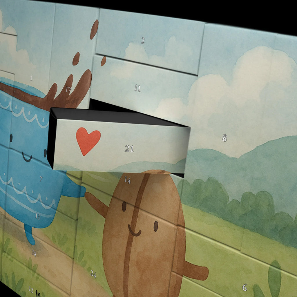 Fillable advent calendar Coffee Bean Design card, gift ideas, gifts, small animals, cute, cute animal motives, hand drawn, funny sayings, good mood, special gifts, animal lover, coffee bean, satisfaction, pleasure