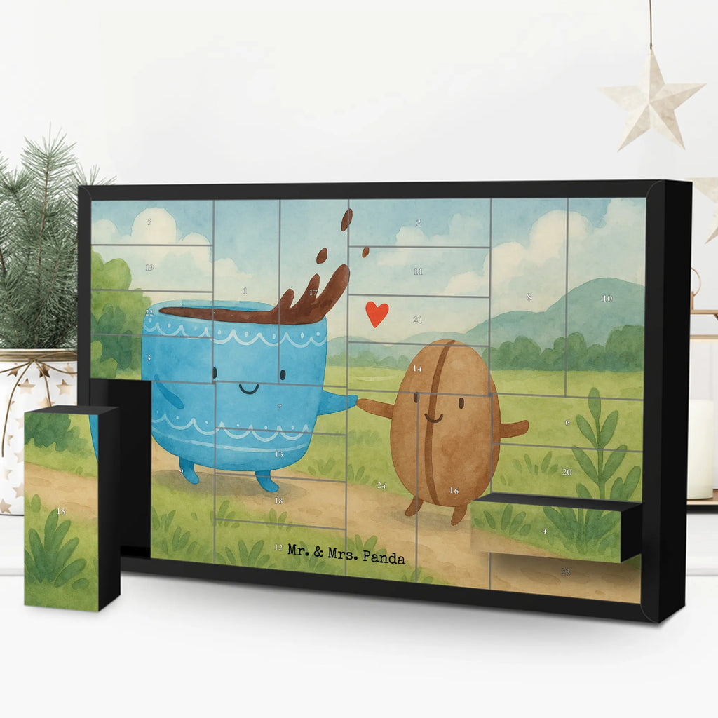 Fillable advent calendar Coffee Bean Design card, gift ideas, gifts, small animals, cute, cute animal motives, hand drawn, funny sayings, good mood, special gifts, animal lover, coffee bean, satisfaction, pleasure