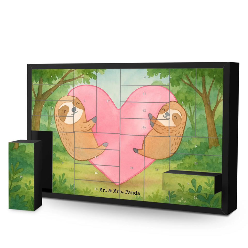 Fillable advent calendar sloths Heart Design Loving, Two, Together, Marriage, Proposal of marriage, Love gift, gift for her, gift for him, anniversary gift, Valentine&#39;s Day Gift for Women Love Gift Anniversary Wedding Anniversary Party Favor Gift for Girlfriend Gift for Partner Boyfriend Gift Token of Love for Men for Husband