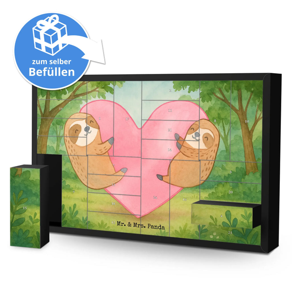 Fillable advent calendar sloths Heart Design Loving, Two, Together, Marriage, Proposal of marriage, Love gift, gift for her, gift for him, anniversary gift, Valentine&#39;s Day Gift for Women Love Gift Anniversary Wedding Anniversary Party Favor Gift for Girlfriend Gift for Partner Boyfriend Gift Token of Love for Men for Husband