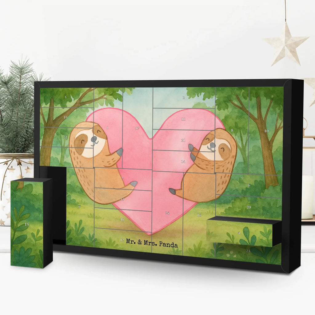 Fillable advent calendar sloths Heart Design Loving, Two, Together, Marriage, Proposal of marriage, Love gift, gift for her, gift for him, anniversary gift, Valentine&#39;s Day Gift for Women Love Gift Anniversary Wedding Anniversary Party Favor Gift for Girlfriend Gift for Partner Boyfriend Gift Token of Love for Men for Husband