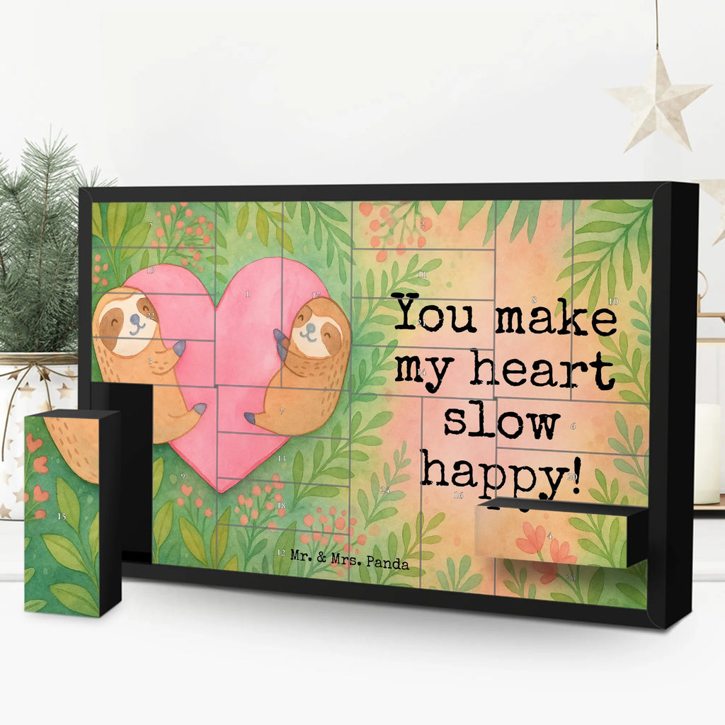 Fillable advent calendar sloths Heart Design Loving, Two, Together, Marriage, Proposal of marriage, Love gift, gift for her, gift for him, anniversary gift, Valentine&#39;s Day Gift for Women Love Gift Anniversary Wedding Anniversary Party Favor Gift for Girlfriend Gift for Partner Boyfriend Gift Token of Love for Men for Husband