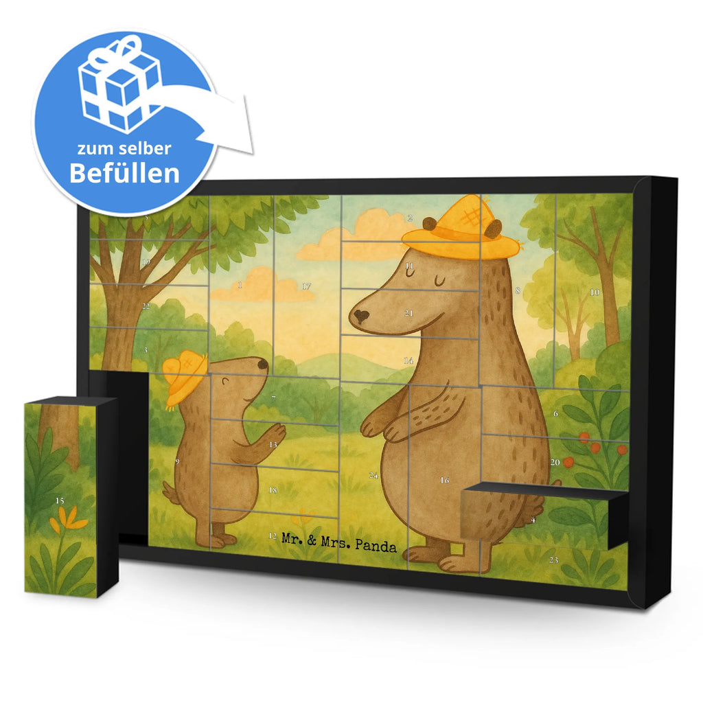 Fillable advent calendar Bears with hats Design Father's Day, Mother's Day, role model, child, father's day, father-son, favourite person, son, father, sons, children