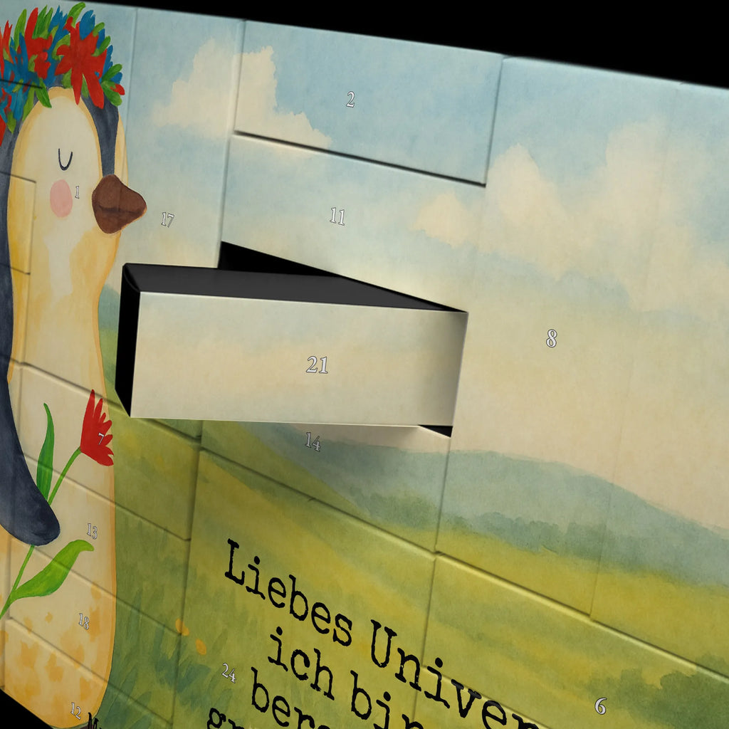 Fillable advent calendar Penguin Flower Design North Pole, Penguins, love of life, penguins, universe, wishes, wreath of flowers, goals in life, lovesickness, goals, gift idea