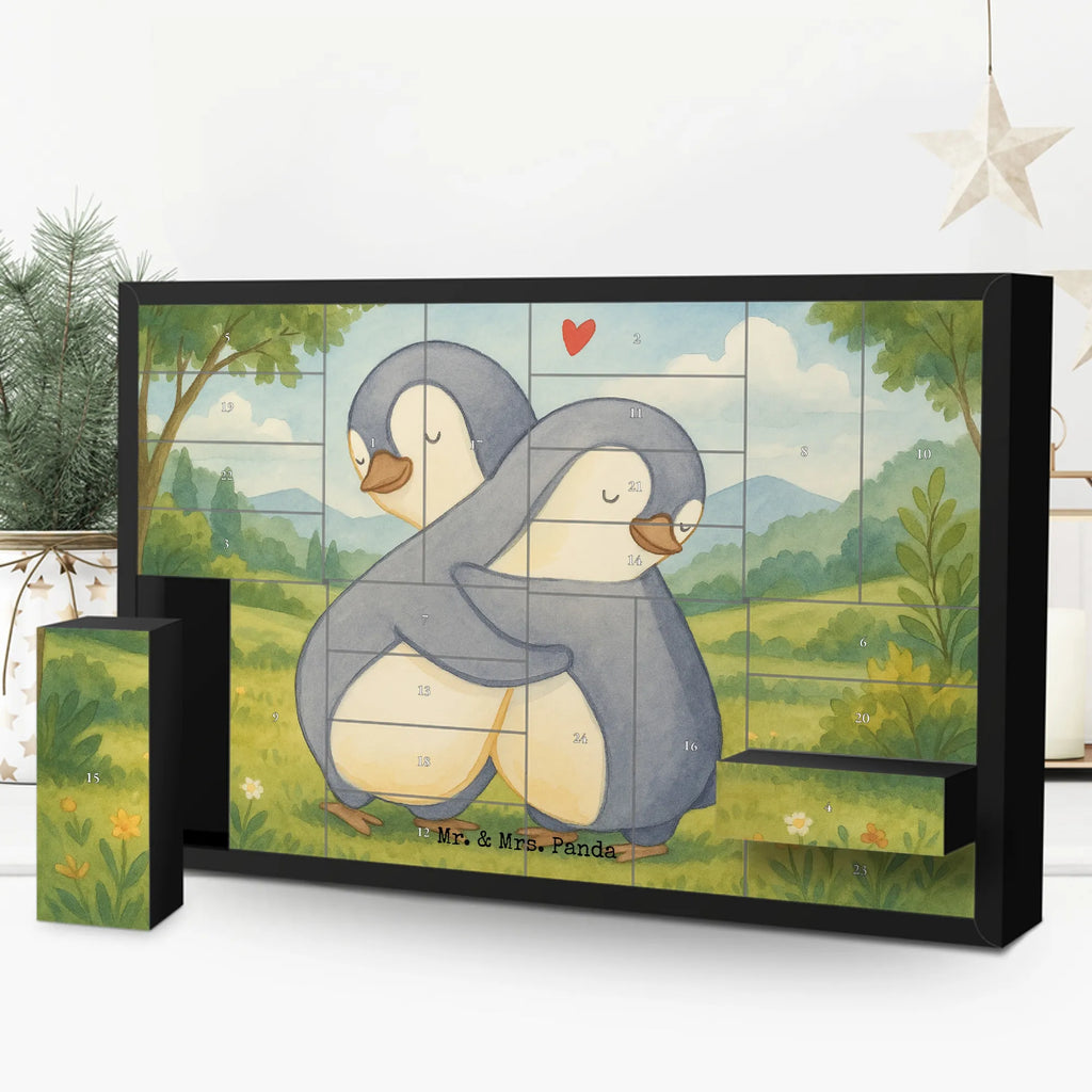 Fillable advent calendar penguins Cuddle Design Loving, Two, Together, Marriage, Proposal of marriage, Love gift, gift for her, gift for him, anniversary gift, Valentine&#39;s Day Gift for Women Love Gift Anniversary Wedding Anniversary Party Favor Gift for Girlfriend Gift for Partner Boyfriend Gift Token of Love for Men for Husband