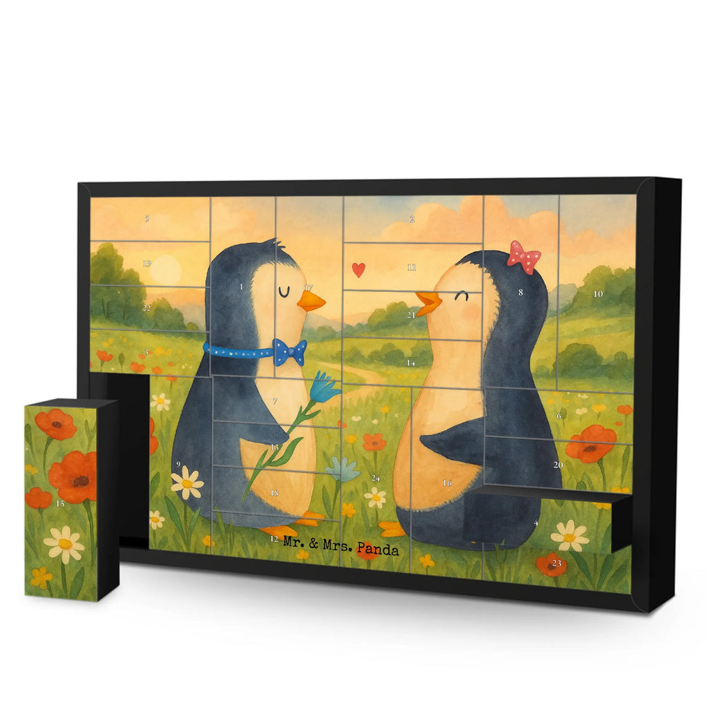 Fillable advent calendar Penguin pair Design North Pole, Penguins, great love, love gift, penguins, wedding gift, wedding, proof of love, anniversary, wedding day, lovers, dream couple