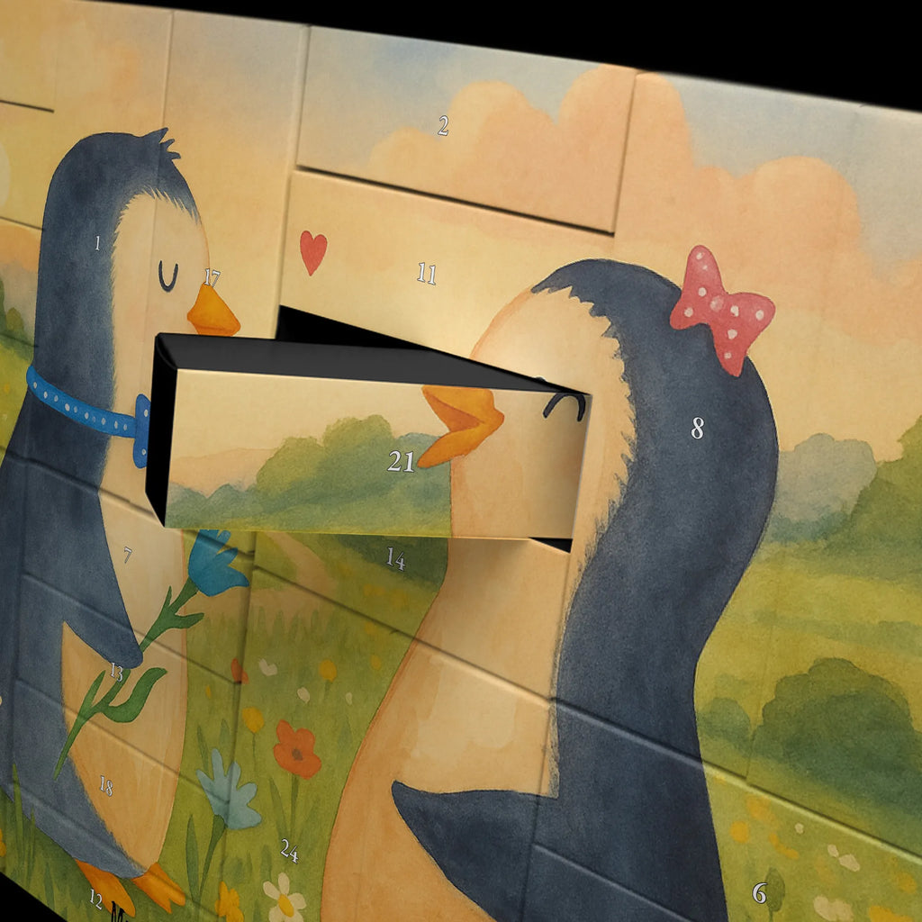 Fillable advent calendar Penguin pair Design North Pole, Penguins, great love, love gift, penguins, wedding gift, wedding, proof of love, anniversary, wedding day, lovers, dream couple