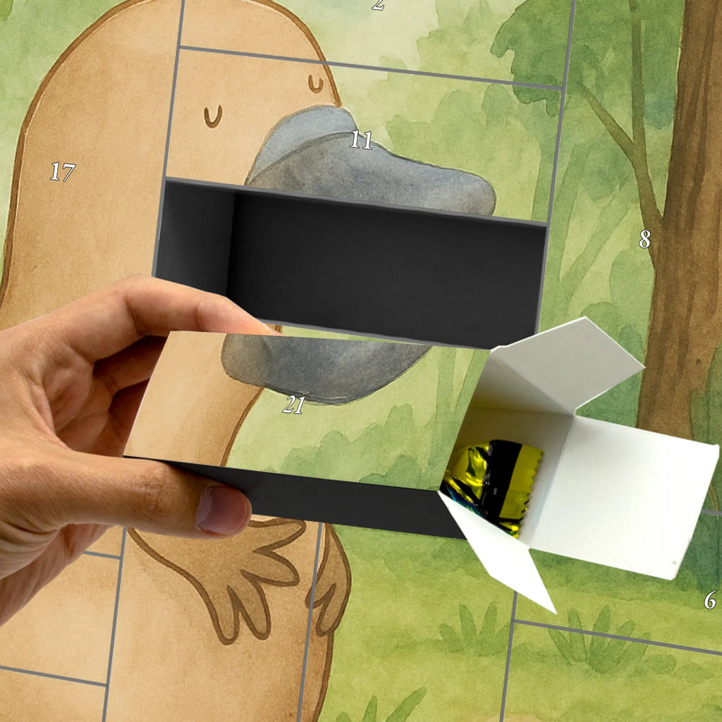 Fillable advent calendar platypus courage Design gift ideas, vacation, Seafood, aquatic animals, ocean, shells, corals, reef, whale, narwhal, sea urchin, lobster, platypus, manatee, crocodile, shrimp, gifts for seafood lovers, water world, underwater animals, underwater world, deep sea, seafood fans, seafood decoration, seafood posters, courage, new start, wisdom, work, new beginning, Platypus, brave, world trip