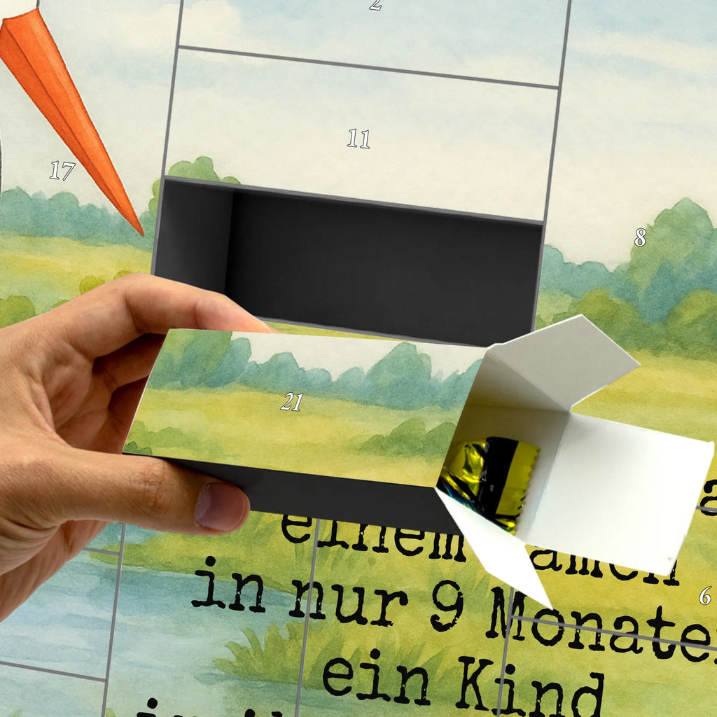 Fillable advent calendar Stork Design card, gift ideas, gifts, small animals, cute, cute animal motives, hand drawn, funny sayings, good mood, special gifts, animal lover, becoming a mother, birth, pregnant, stork, baby bump, mother, mothers, pregnancy