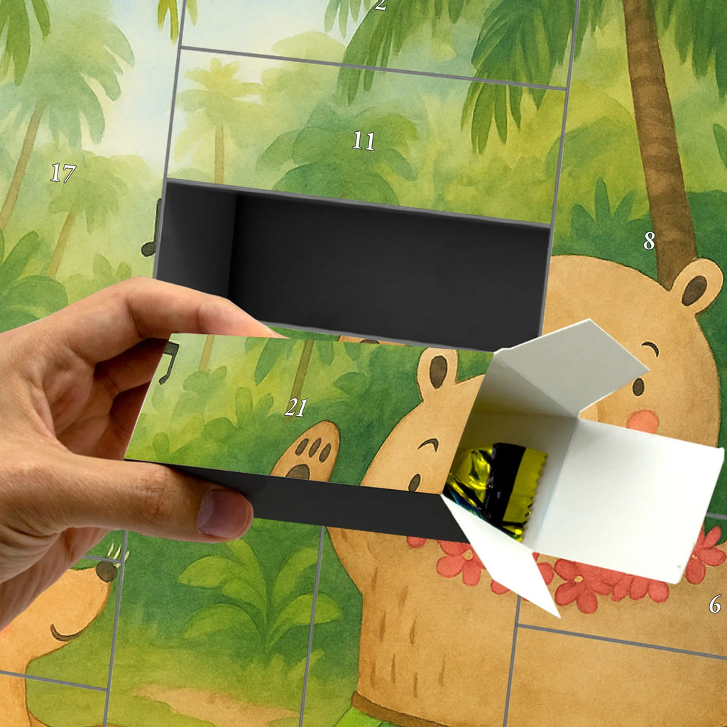 Fillable advent calendar forest animals Aloha Design card, gift ideas, gifts, small animals, cute, cute animal motives, hand drawn, funny sayings, good mood, special gifts, animal lover, rabbit, forest, forest animals, music, laughter, dancing