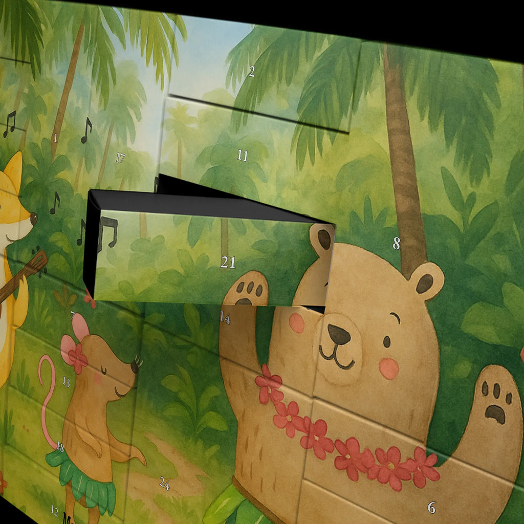 Fillable advent calendar forest animals Aloha Design card, gift ideas, gifts, small animals, cute, cute animal motives, hand drawn, funny sayings, good mood, special gifts, animal lover, rabbit, forest, forest animals, music, laughter, dancing