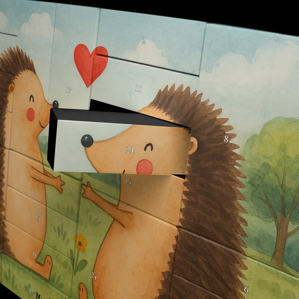 Fillable advent calendar Hedgehogs in love Design Loving, Two, Together, Marriage, Proposal of marriage, Love gift, gift for her, gift for him, anniversary gift, Engaged, Married, Anniversary, Wedding, Proof of love, Girlfriend, Wedding anniversary, In love, Gift, Friend