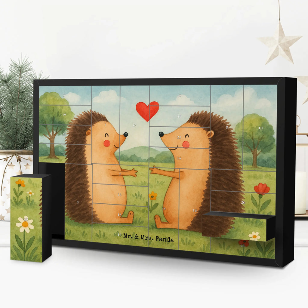 Fillable advent calendar Hedgehogs in love Design Loving, Two, Together, Marriage, Proposal of marriage, Love gift, gift for her, gift for him, anniversary gift, Engaged, Married, Anniversary, Wedding, Proof of love, Girlfriend, Wedding anniversary, In love, Gift, Friend