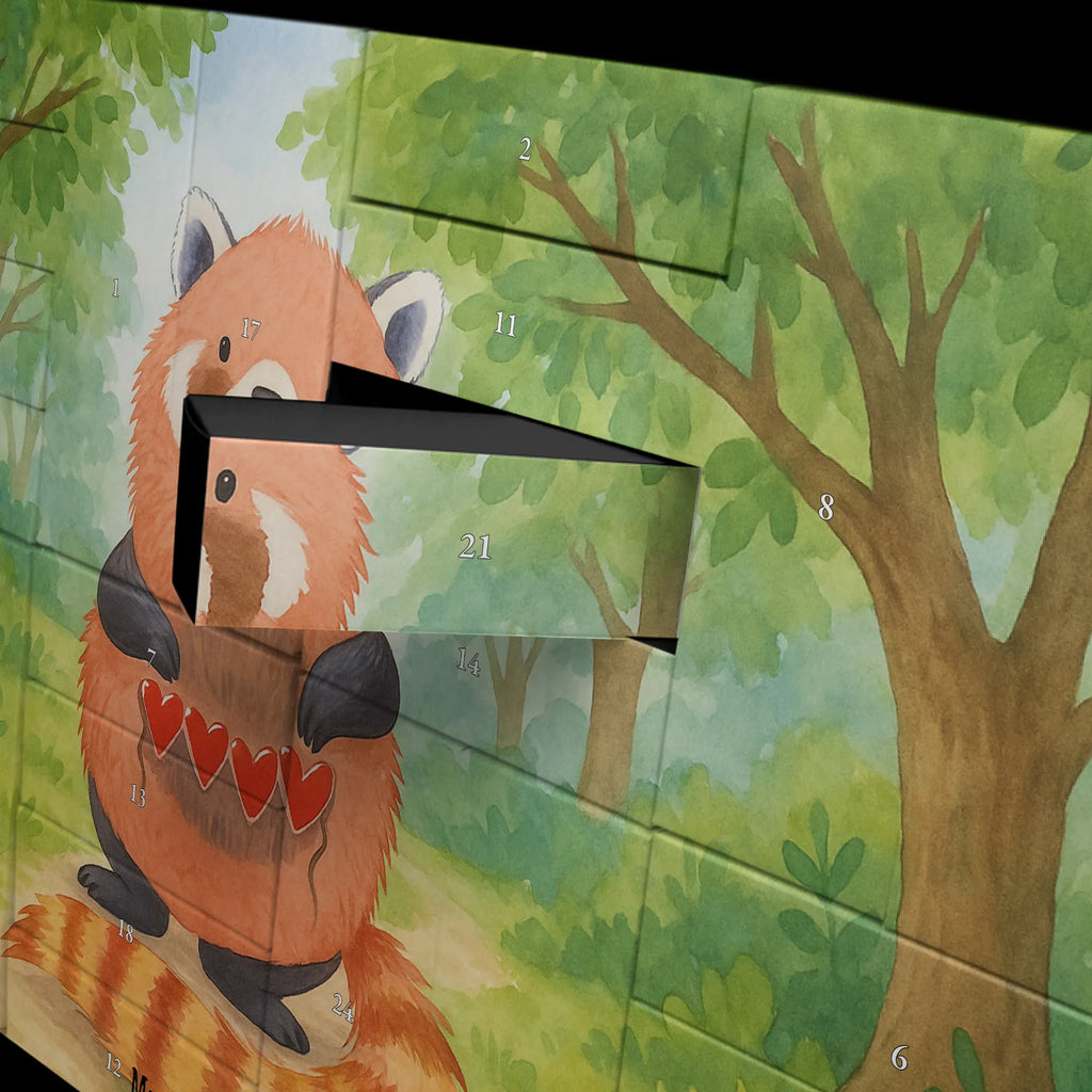 Fillable advent calendar red panda Design Advent calendar, Advent calendar 2020, self filling, Advent calendar women, Advent calendar men, small animals, cute, funny, cute animal motives, hand drawn, small world, funny sayings, good mood, happy, gifts, gift ideas, special gifts, animal lover, card, red, Panda, heart, love, darling, favourite person