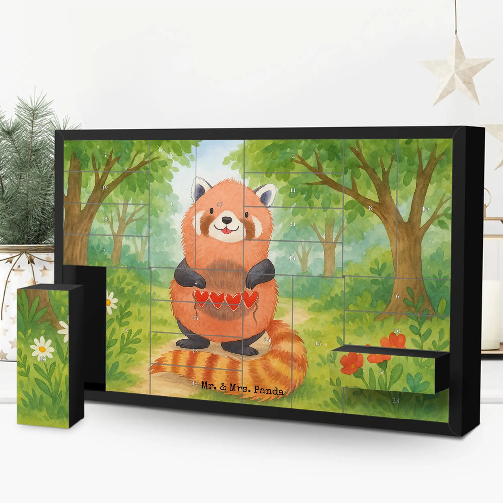 Fillable advent calendar red panda Design Advent calendar, Advent calendar 2020, self filling, Advent calendar women, Advent calendar men, small animals, cute, funny, cute animal motives, hand drawn, small world, funny sayings, good mood, happy, gifts, gift ideas, special gifts, animal lover, card, red, Panda, heart, love, darling, favourite person