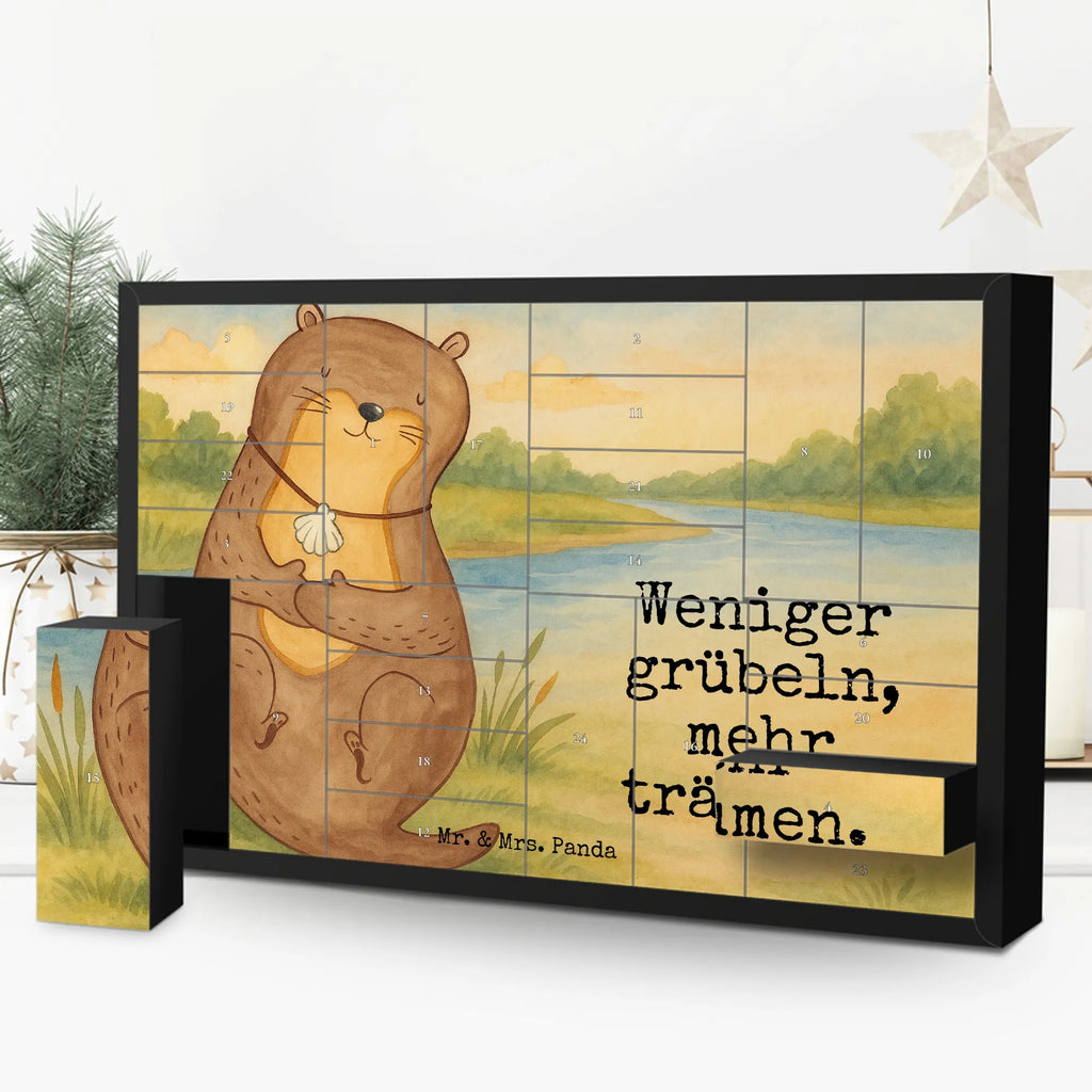 Fillable advent calendar otter shell Design animal lover, marten, sea otter, European otter, water mammal, aquatic animal, baby otter, predator, water, otter gifts, gift ideas for animal lovers, animal, mammal, water animal, gifts for people in love, brooding, daydreaming, otter love, dreaming