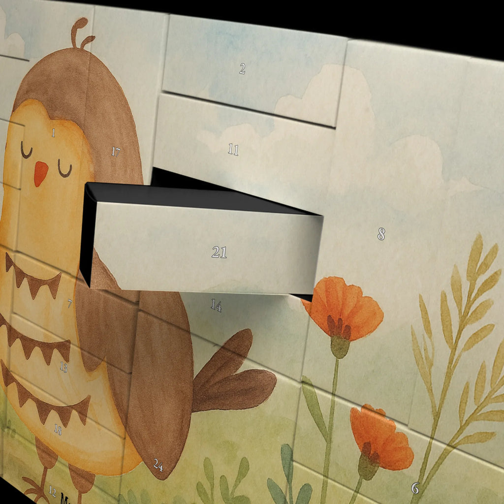 Fillable advent calendar Owl Satisfied Design gift ideas, birthday present, forest animal, bird, nocturnal, illustrated, romantic gift, owl decor, Owl saying, Romantic, Owl deco, Love saying, Wedding anniversary gift, Pun funny, Saying beautiful