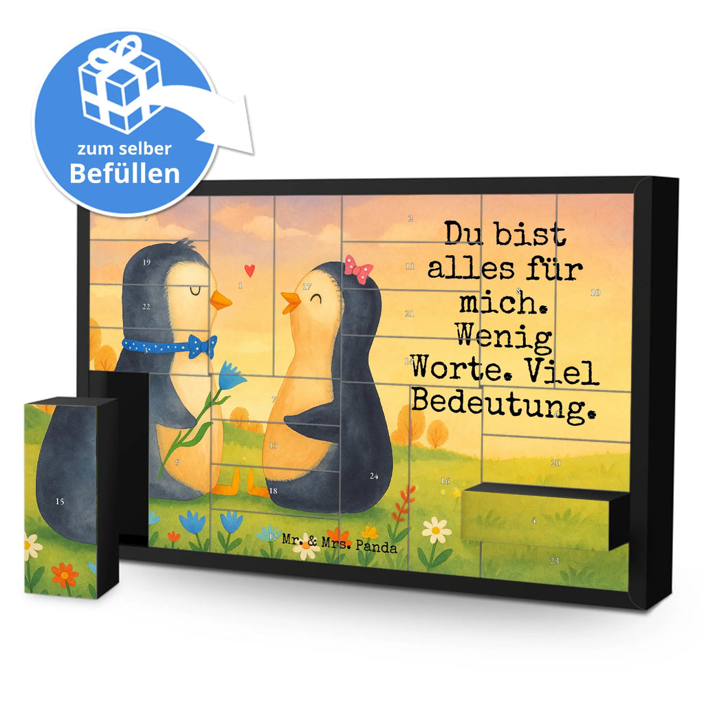 Fillable advent calendar Penguin pair Design North Pole, Penguins, great love, love gift, penguins, wedding gift, wedding, proof of love, anniversary, wedding day, lovers, dream couple