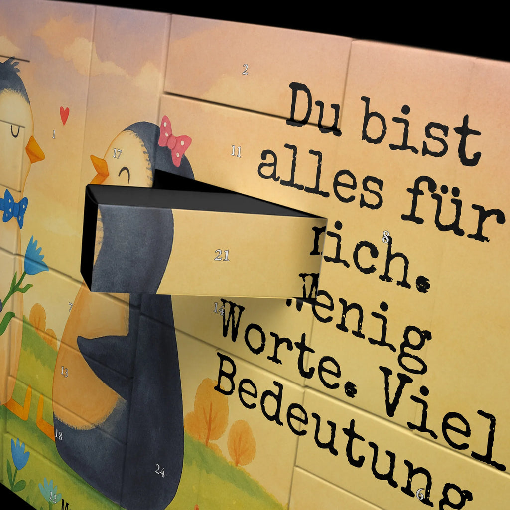 Fillable advent calendar Penguin pair Design North Pole, Penguins, great love, love gift, penguins, wedding gift, wedding, proof of love, anniversary, wedding day, lovers, dream couple