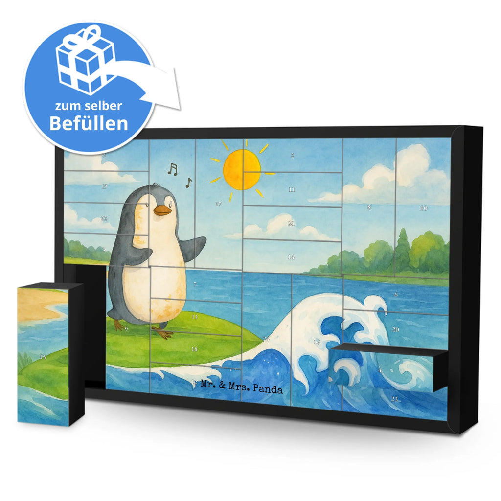 Fillable advent calendar Penguin surfer Design North Pole, Penguins, wave riding, surfers, penguins, surfing, waves, holidays