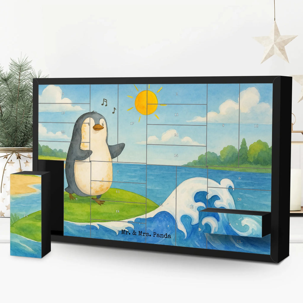 Fillable advent calendar Penguin surfer Design North Pole, Penguins, wave riding, surfers, penguins, surfing, waves, holidays