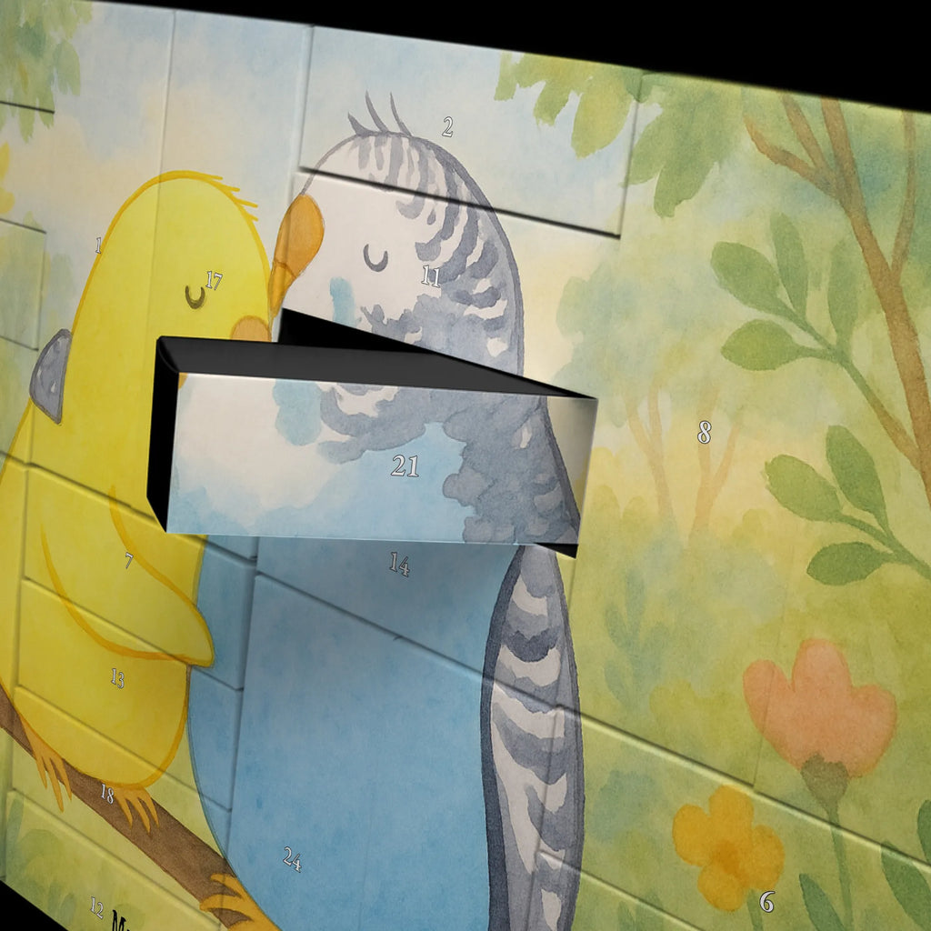 Fillable advent calendar Parakeets in love Design Advent calendar women, Advent calendar, self filling, Advent calendar 2020, Advent calendar men, Love, Loving, Two, Together, Marriage, Engagement, Proposal of marriage, Love gift, gift for her, gift for him, anniversary gift, birds, closeness, love, cuddling, budgie, trust