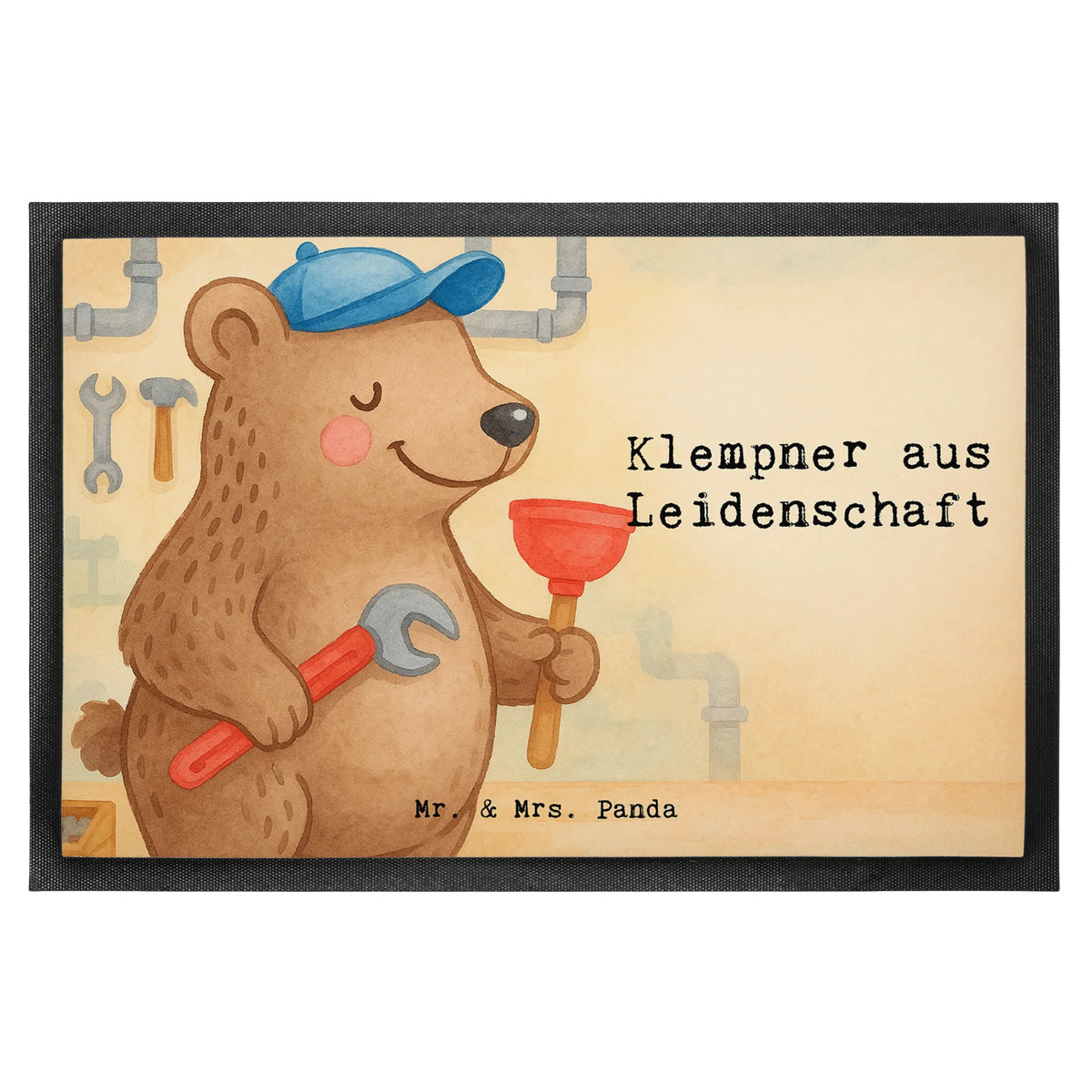 Fußmatte Klempner Leidenschaft Design abstreifer, bodenmatte, Gummi-Fußmatte, Outdoor-Matte, flurmatte, hausmatte, Fussmatte, Bodenvorleger, teppichmatte, Fußabtreter, Haustürmatte, Fußabstreifer, Sauberlaufmatte, Eingangsteppich, Türmatte, Schmutzfangteppich, Schmutzfangmatte, matte haustür, fußmatte, Schmutzmatte, Schmutzfänger, außenmatte, Türvorleger, Gummimatte, Abtretmatte, Vorleger, Schuhabstreifer, Abtreter, Eingangsmatte, Firma, Mitarbeiter, Arbeitskollege, Kollegin, Kollege, Rente, Abschied, Ausbildung, Beruf, Jubiläum, Geschenk, Dankeschön, Danke, Schenken, Bauklempner, Installateur, Meister, Handwerker, Sanitärinstallationen, Gesellenprüfung, Fachbetrieb, Klempner