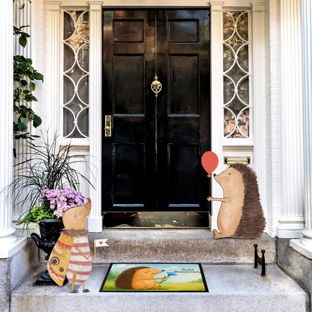 Doormat Hedgehog Flower Design Haustürmatte, Schmutzfangmatte, Gummi Matte, Fußmatte innen, Vorleger, Fußmatte außen wetterfest, Fußabtreter, Eingangsteppich, Schmutzfangmatte waschbar, Schmutzfänger, Fußmatte außen, Türvorleger, Fußabstreifer, Fußmatte waschbar, Türmatte, Fussmatten, Fußmatte outdoor, Fußmatten, Matte, Fussmatten online, Sauberlaufmatte, Gummimatte, Fußabstreifer außen, Fußabtreter außen, Schmutzmatte, Motivfußmatte, Schmutzfangteppich, Tiermotive, Gute Laune, lustige Sprüche, Tiere, Genesungswünsche, krank, Krankheit, Krankenhaus, Igel, Gute Besserung, Besuch