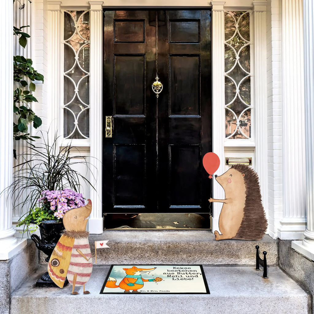 Doormat Fox biscuit Design fox, foxes, forest wildlife, clever as a fox, animal lover, love, christmas time, baking saying, kitchen decoration, winter, christmas present, cookies