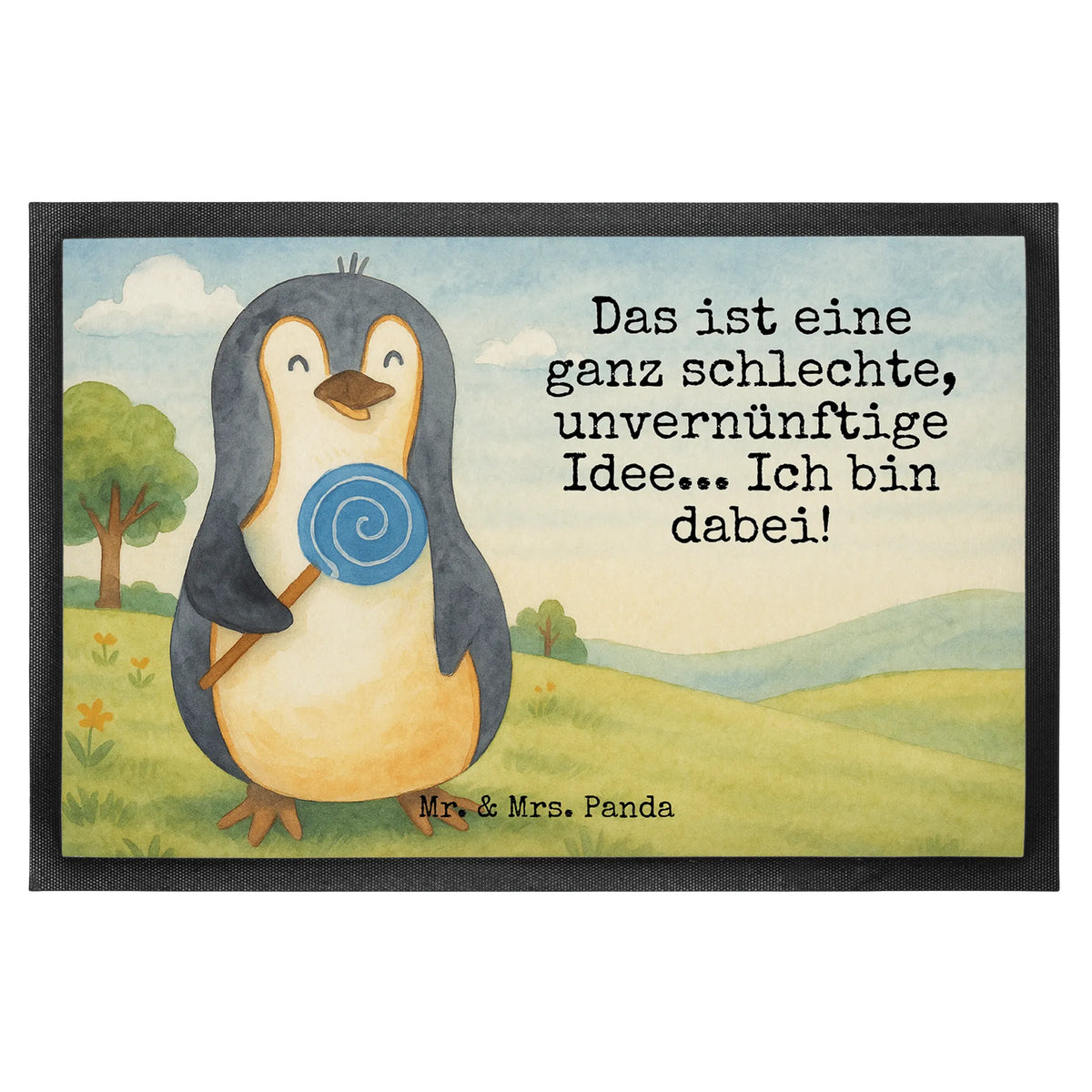 Fußmatte Pinguin Lolli Design Schmutzfänger, Türvorleger, teppichmatte, Eingangsteppich, Abtreter, Haustürmatte, fußmatte, Vorleger, abstreifer, Türmatte, Bodenvorleger, Eingangsmatte, Fussmatte, Fußabtreter, Gummimatte, Fußabstreifer, Schmutzfangmatte, Schmutzmatte, Schmutzfangteppich, Sauberlaufmatte, flurmatte, Outdoor-Matte, Schuhabstreifer, matte haustür, Gummi-Fußmatte, außenmatte, bodenmatte, hausmatte, Abtretmatte, Pinguin, Rabauke, Gauner, Ganove, Süßigkeiten, Spruch, Blödsinn, Pinguine, Lolli, Rebell