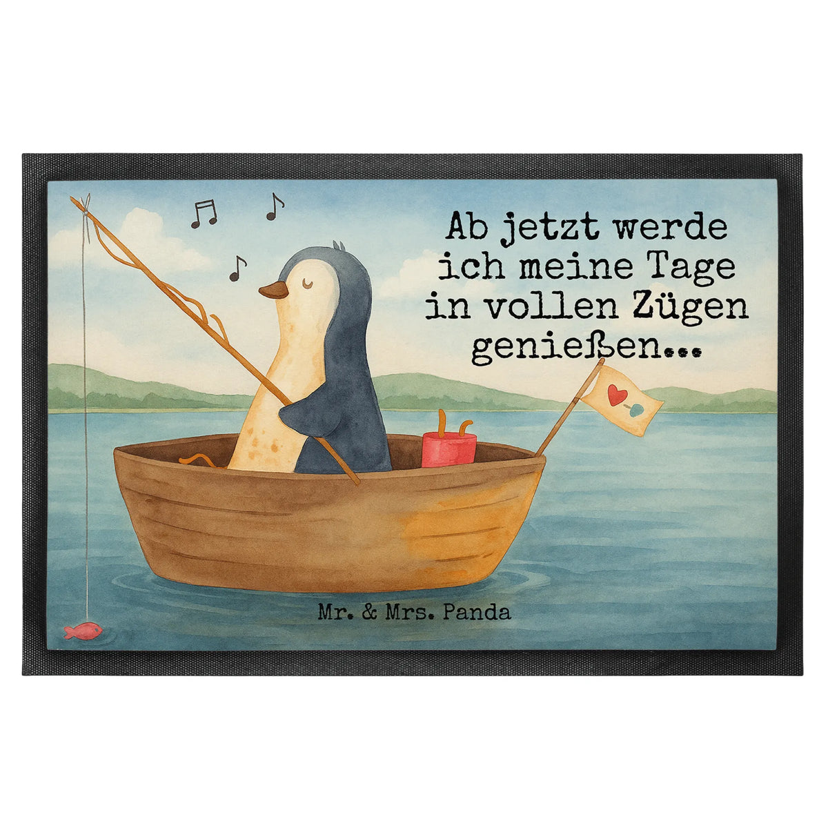 Fußmatte Pinguin Angelboot Design Gummi-Fußmatte, Schmutzmatte, außenmatte, Schmutzfangmatte, Vorleger, Schmutzfänger, Türvorleger, Eingangsteppich, teppichmatte, Abtreter, hausmatte, matte haustür, Türmatte, Fußabtreter, Fussmatte, Haustürmatte, Schuhabstreifer, Bodenvorleger, Gummimatte, Eingangsmatte, Fußabstreifer, flurmatte, abstreifer, Outdoor-Matte, fußmatte, Abtretmatte, Sauberlaufmatte, Schmutzfangteppich, bodenmatte, Pinguin, Lebenslust, Scheidung, Angelboot, Pinguine, Trennung, Genießen, Angeln, Motivation, Leben, Boot, Neustart, Neuanfang, Geschenkidee Liebeskummer
