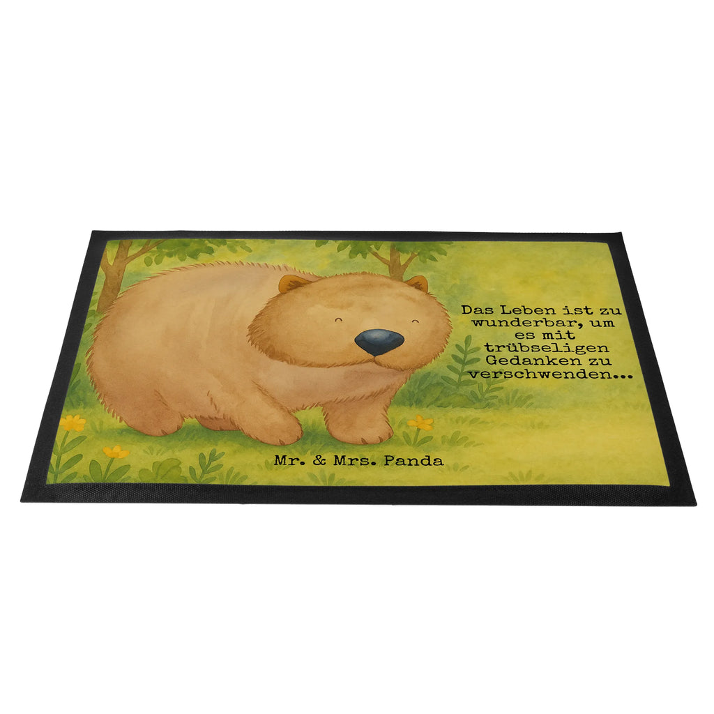 Fußmatte Wombat Design Türvorleger, Schmutzmatte, Fußabtreter, Matte, Schmutzfänger, Fußabstreifer, Schmutzfangmatte, Türmatte, Motivfußmatte, Haustürmatte, Vorleger, Fussmatten, Fußmatten, Gummimatte, Fußmatte außen, Fußmatte innen, Fussmatten online, Gummi Matte, Sauberlaufmatte, Fußmatte waschbar, Fußmatte outdoor, Schmutzfangmatte waschbar, Eingangsteppich, Fußabstreifer außen, Fußabtreter außen, Schmutzfangteppich, Fußmatte außen wetterfest, Tiermotive, Gute Laune, lustige Sprüche, Tiere, Wombat, Das Leben ist schön, Motivation, Spruch, Australien