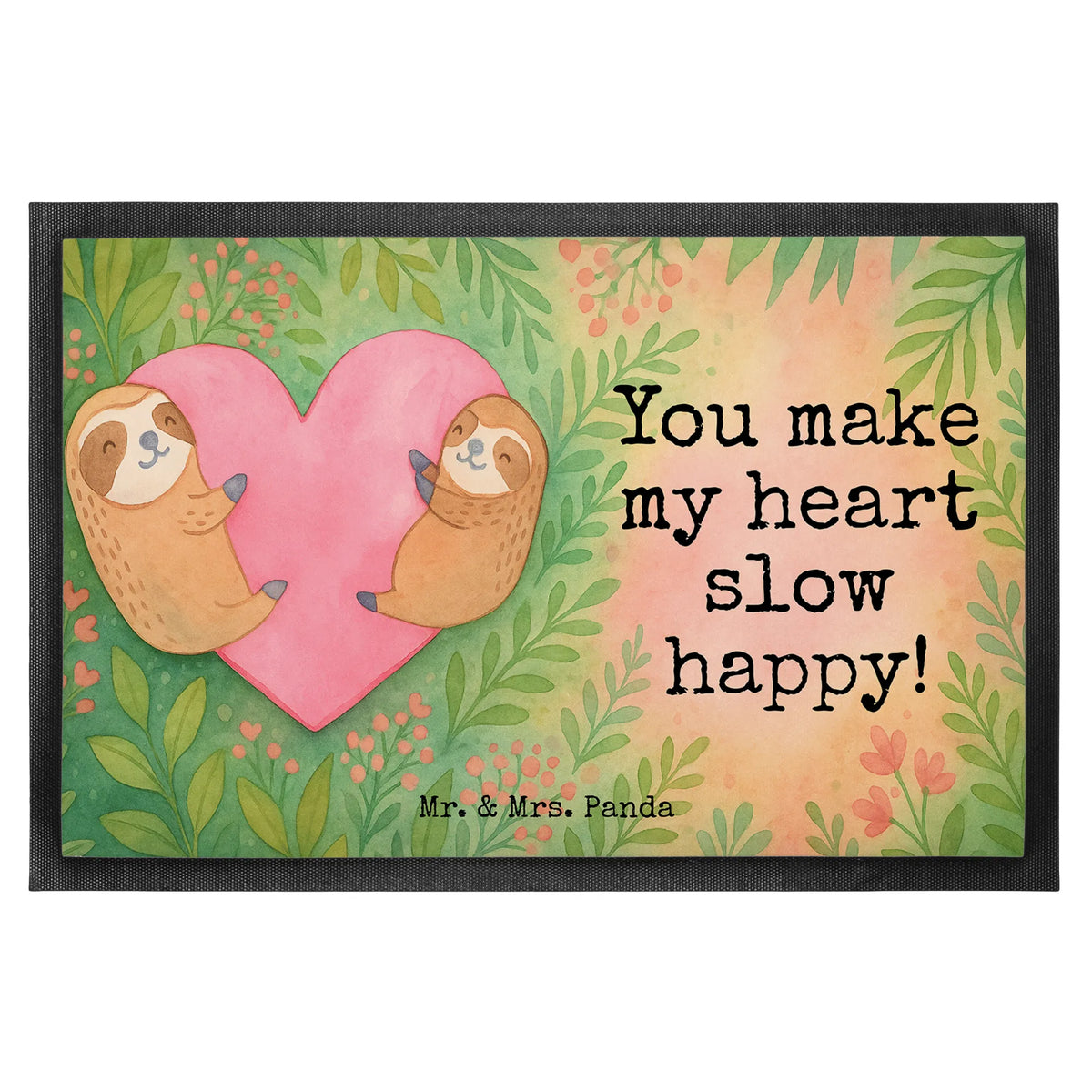 Doormat sloths Heart Design Love gift, Two, Together, anniversary gift, Loving, Marriage, gift for him, Proposal of marriage, gift for her, Valentine's Day Gift for Women Love Gift Anniversary Wedding Anniversary Party Favor Gift for Girlfriend Gift for Partner Boyfriend Gift Token of Love for Men for Husband