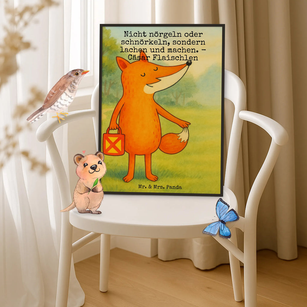 Poster Fuchs Laterne Design Kinderposter, Küchenposter, Wanddekoration, Posterdruck, Raumdekoration, Wanddeko Bild, Kunstdruck, Wandposter, Mr. & Mrs. Panda Poster, Handgemaltes Poster, Wanddeko, Designposter, Bild, Poster, Fuchs, Liebeskummer Spruch, Spruch trösten, Cäsar Otto Hugo Flaischlen, Sankt Martin, Laterne, Aufmuntern, Laternenumzug, Füchse
