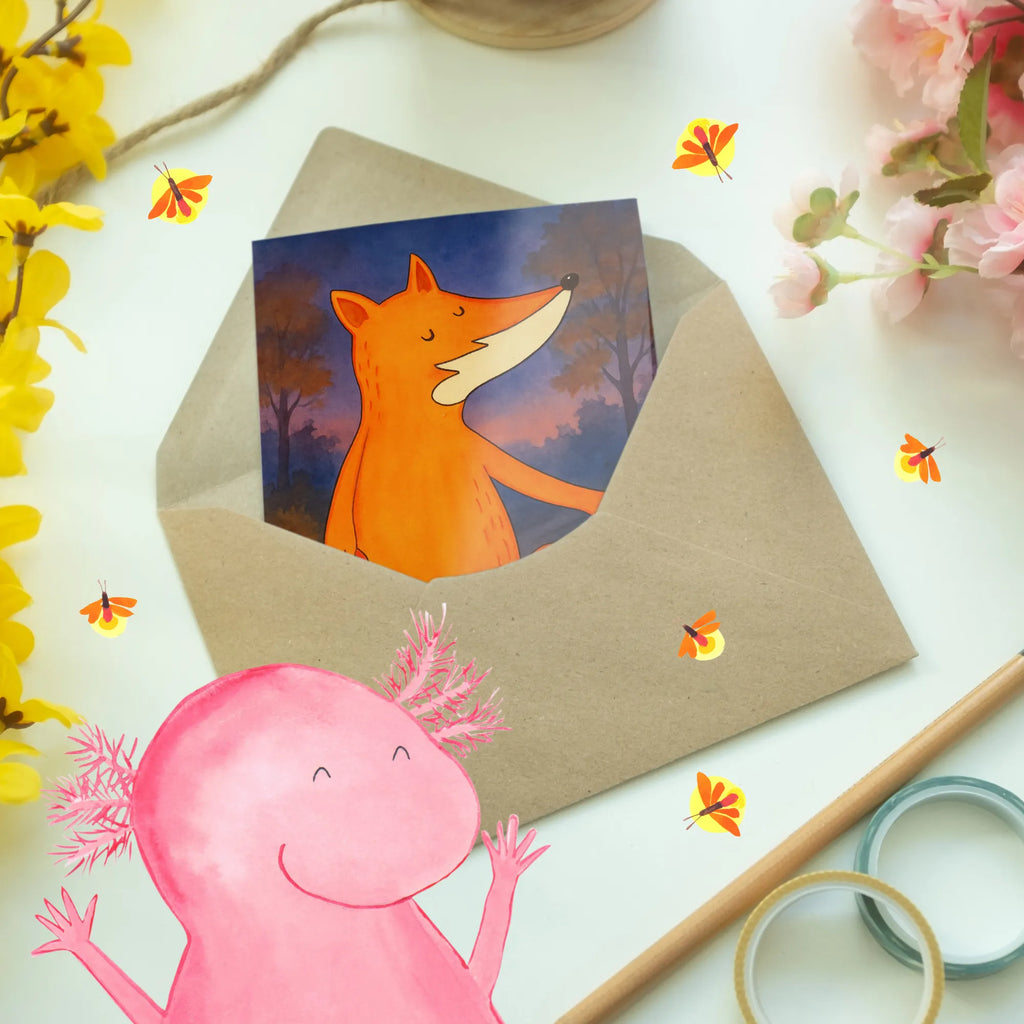 Grußkarte Fuchs Laterne Design Geburtstagskarte, Einladungskarte, Klappkarte, Grußkarte, Karte, Hochzeitskarte, Ansichtskarten, Glückwunschkarte, Fuchs, Cäsar Otto Hugo Flaischlen, Laternenumzug, Füchse, Spruch trösten, Aufmuntern, Sankt Martin, Laterne, Liebeskummer Spruch