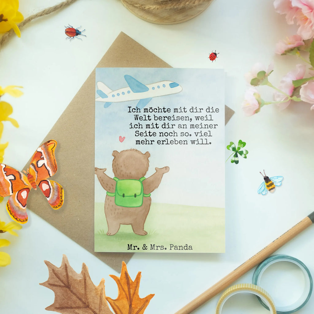 Grußkarte Bär Flugzeug Design Klappkarte, Ansichtskarten, Grußkarte, Einladungskarte, Geburtstagskarte, Glückwunschkarte, Karte, Hochzeitskarte, Liebe, Partner, Freund, Freundin, Ehemann, Ehefrau, Heiraten, Verlobung, Heiratsantrag, Liebesgeschenk, Jahrestag, Hocheitstag, Hochzeitstag, Liebesbeweis, Geschenk für Frauen, Valentinstag, Mitbringsel, Geschenk für Partner, für Ehemann, für Männer, Geschenk für Freundin