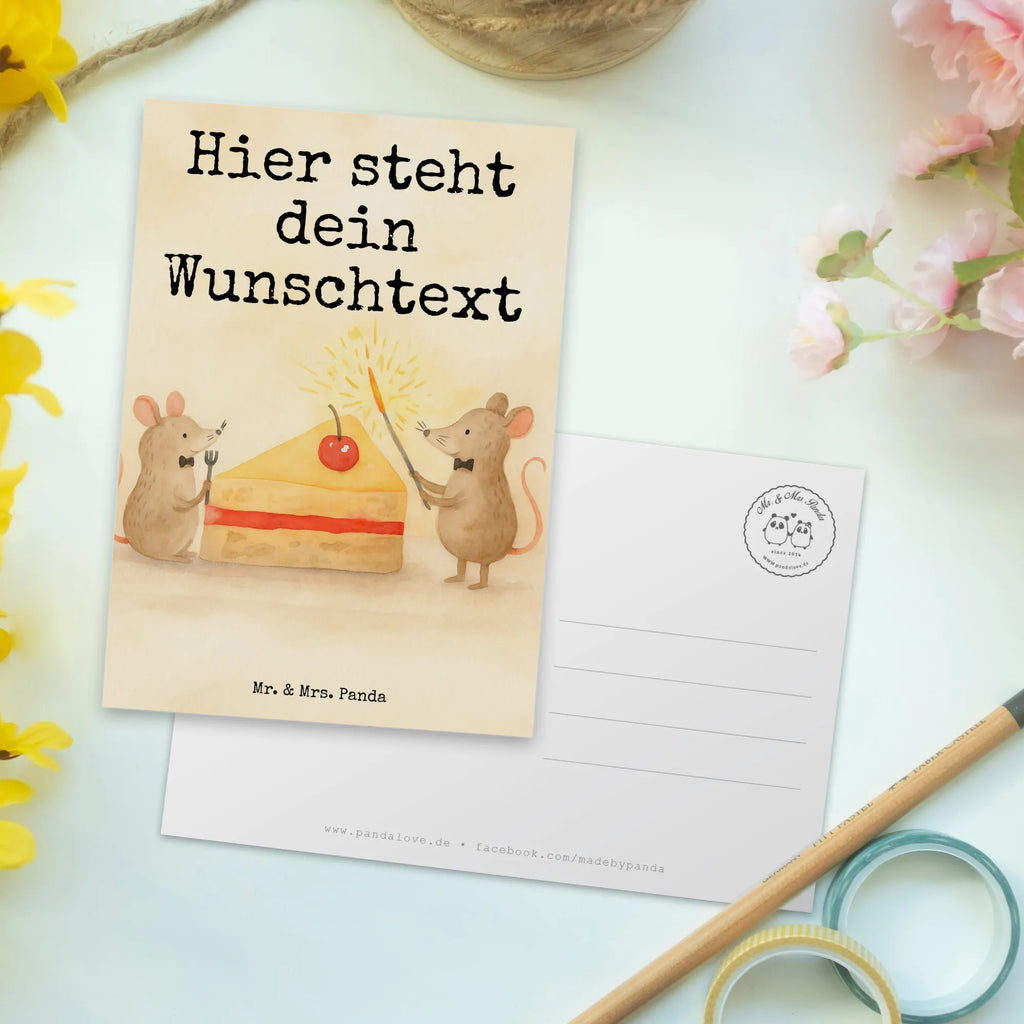 Personalisierte Postkarte Mäuse Kuchen Design Grußkarte mit Wunschtext, Einladung mit Namen, Geschenkkarte mit Wunschtext, Karte mit Wunschtext, Geschenkkarte mit Namen, Postkarte mit Wunschtext, Einladung mit Wunschtext, Ansichtskarte mit Wunschtext, Postkarte mit Namen, Grußkarte mit Namen, Postkarte bedrucken, Karte mit Namen, Ansichtskarte mit Namen, Postkarte personalisierbar, Geburtstag, Geburtstagsgeschenk, Geschenk, Party, Leben, Glück, Maus, Mäuse, Kuchen