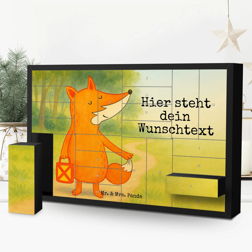 Personalisierter Befüllbarer Adventskalender Fuchs Laterne Design Befüllbarer Adventskalender, Adventskalender Zum Selbst Befüllen, Fuchs, Laternenumzug, Spruch Trösten, Füchse, Liebeskummer Spruch, Cäsar Otto Hugo Flaischlen, Sankt Martin, Aufmuntern, Laterne