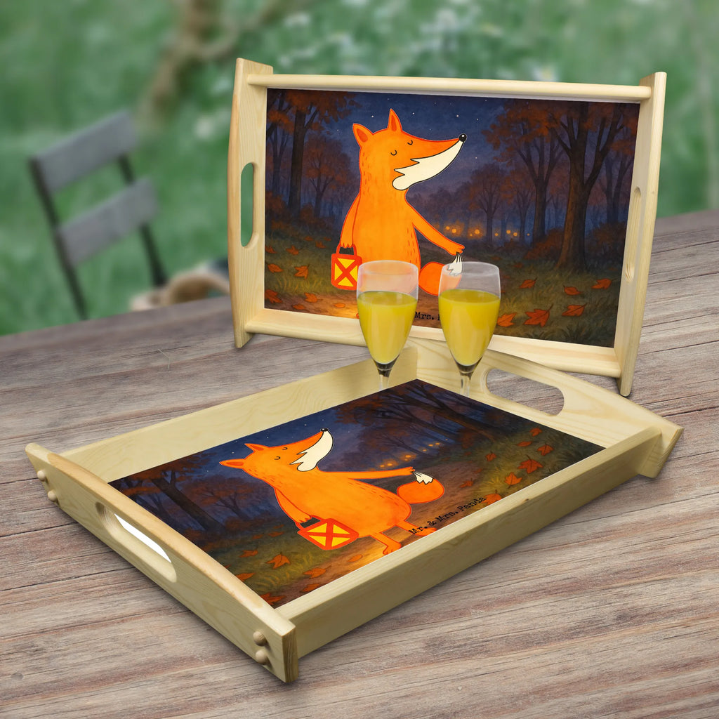Tablett Fuchs Laterne Design Dekotablett, Serviertablett, Tablett, Küchentablett, Holztablett, Frühstückstablett, Fuchs, Cäsar Otto Hugo Flaischlen, Füchse, Liebeskummer Spruch, Sankt Martin, Spruch trösten, Laternenumzug, Laterne, Aufmuntern