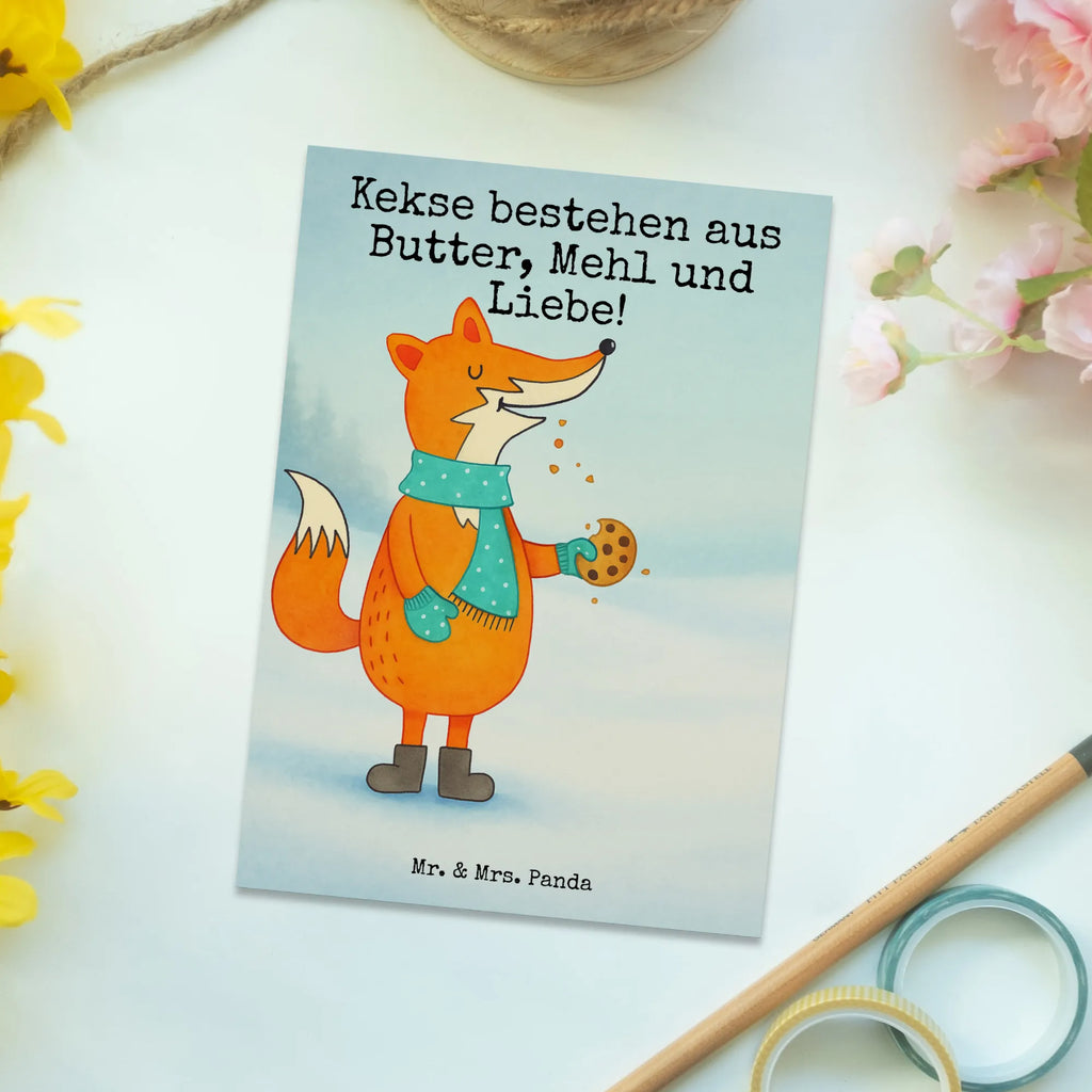 Pocztówka lis ciasteczko Design Lis