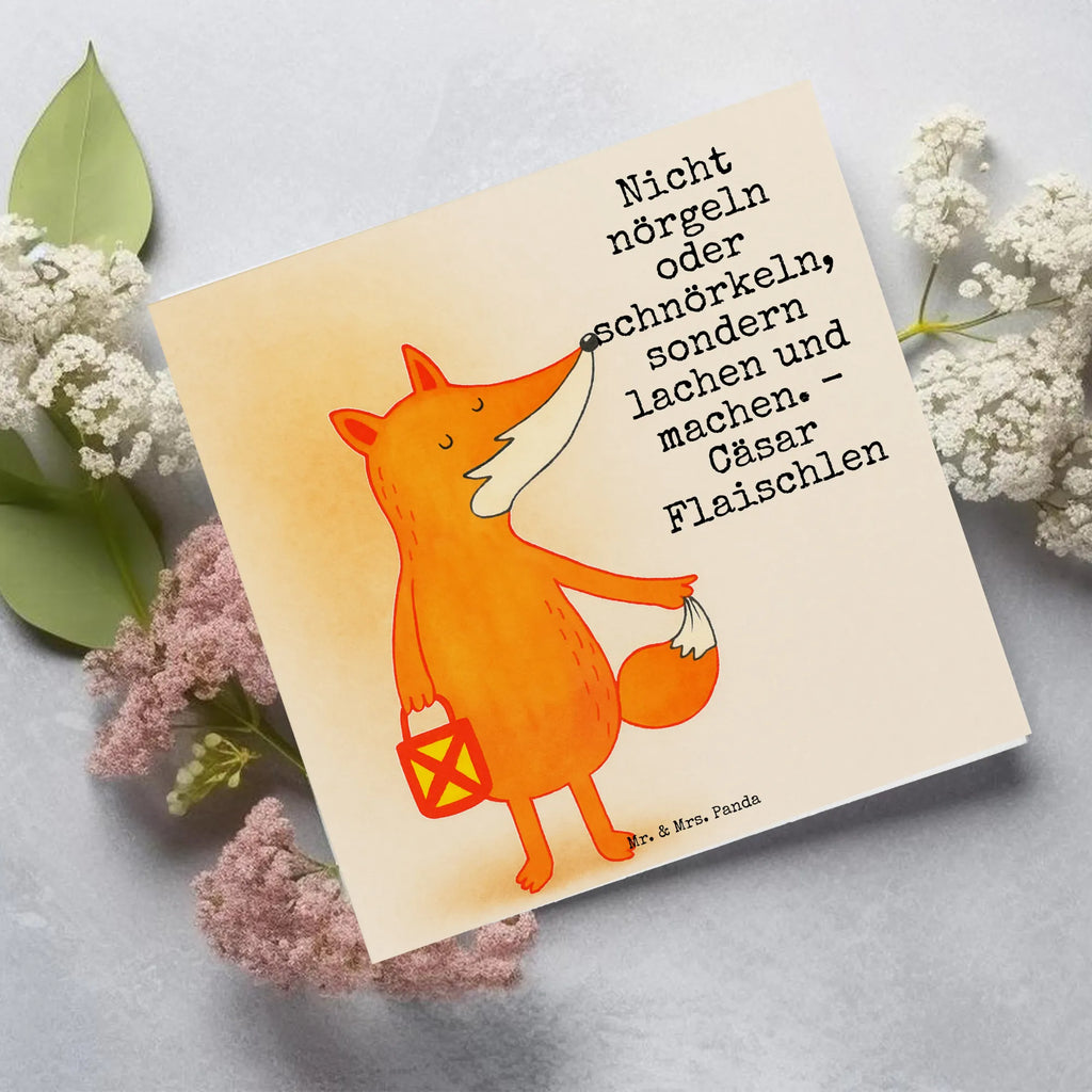 Deluxe Karte Fuchs Laterne Design Grußkarte, Geburtstagskarte, Hochwertige Grußkarte, Glückwunschkarte, Karte, Einladungskarte, Hochzeitskarte, Hochwertige Klappkarte, Klappkarte, Fuchs, Spruch trösten, Aufmuntern, Sankt Martin, Laternenumzug, Liebeskummer Spruch, Laterne, Cäsar Otto Hugo Flaischlen, Füchse