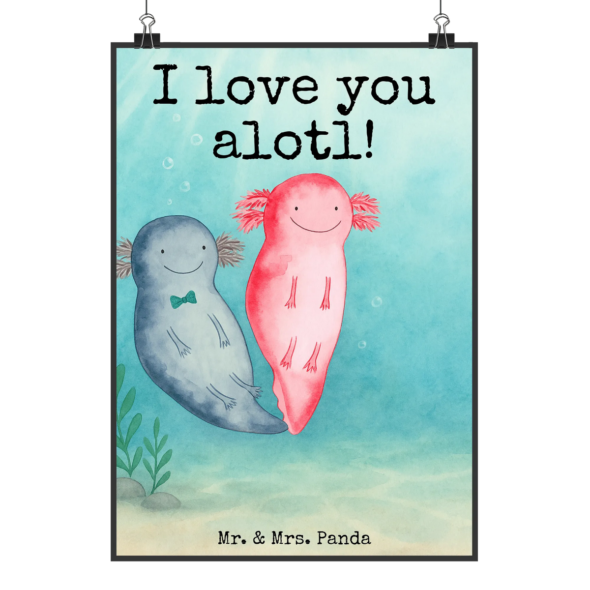 Poster Axolotl Liebe Design Deko Bild, Mr. & Mrs. Panda Poster, Design Poster, Panda Poster, Wanddekoration, Deko Poster, Plakat, kunstposter, grafikposter, Bild, kunstdruck poster, wanddeko, typografie poster, Posterdruck, Designposter, Wanddeko Bild, Wandschmuck, drucke, wandkunst, Kunstdruck, wanddruck, Wandbild, Heiratsantrag, Jahrestag, Liebesgeschenk, Liebe, Hocheitstag, Freund, Heiraten, Ehefrau, Ehemann, Partner, Verlobung, Freundin, für Männer, Hochzeitstag, Valentinstag, Mitbringsel, für Ehemann, Liebesbeweis, Geschenk für Freundin, Geschenk für Partner, Geschenk für Frauen