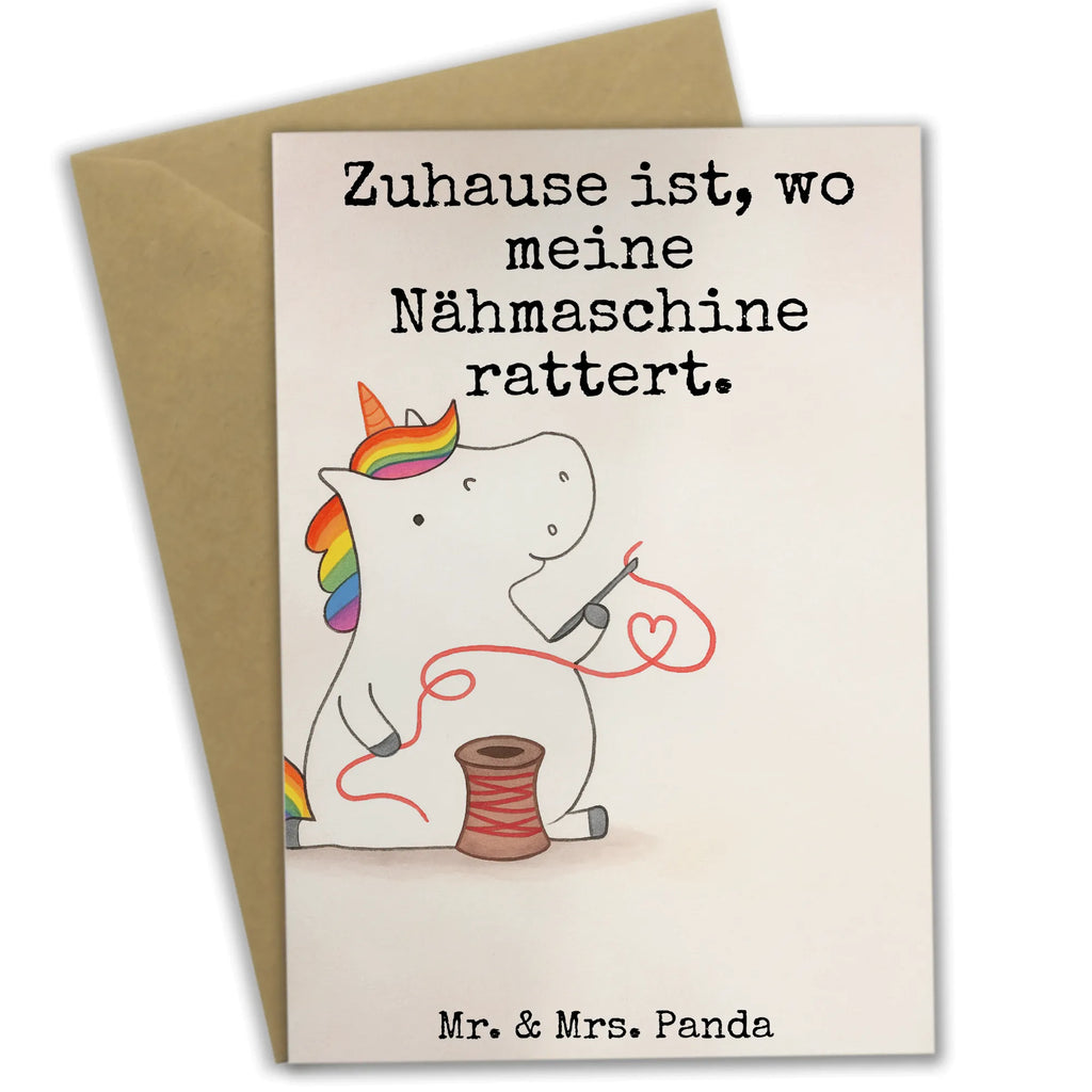 Grußkarte Einhorn Näherin Design Karte, Ansichtskarten, Einladungskarte, Geburtstagskarte, Grußkarte, Glückwunschkarte, Klappkarte, Hochzeitskarte, Einhorn, Einhörner, Einhorn Deko, Unicorn, Häkeln, basteln, Freundin, Näherin, nähen, Stricken, Nähzimmer, Mädchen