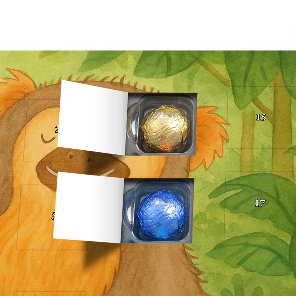 Chocolate advent calendar Monkey Design Africa, self-confidence, respect, monkey, self-esteem, monkeys, self-love